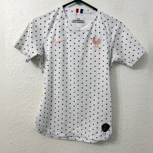 Nike Women's White Polka Dot Top